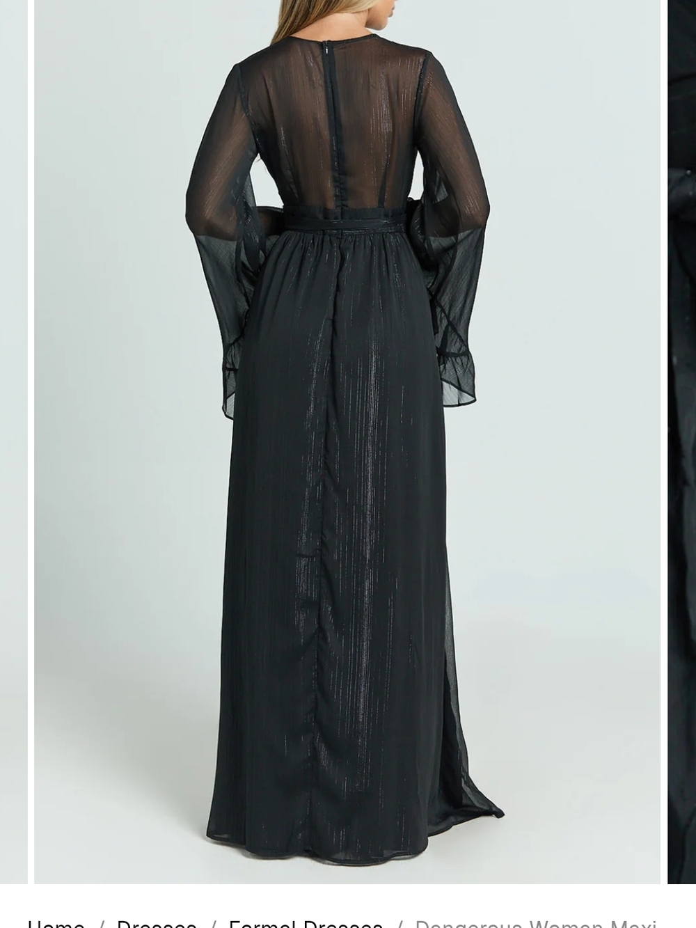 Showpo Dangerous Woman Black Maxi Dress - Picture 2 of 9